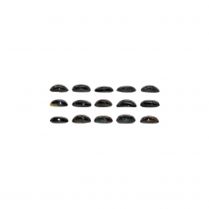 Black Star Sapphire Cab Oval 5x3mm Approximately 5 Carat