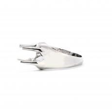 Oval 9x7mm Men's Ring Semi Mount In 14k Gold