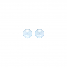 Sky Blue Topaz Cab Round 9.3mm Matching Pair Approximately 6 Carat